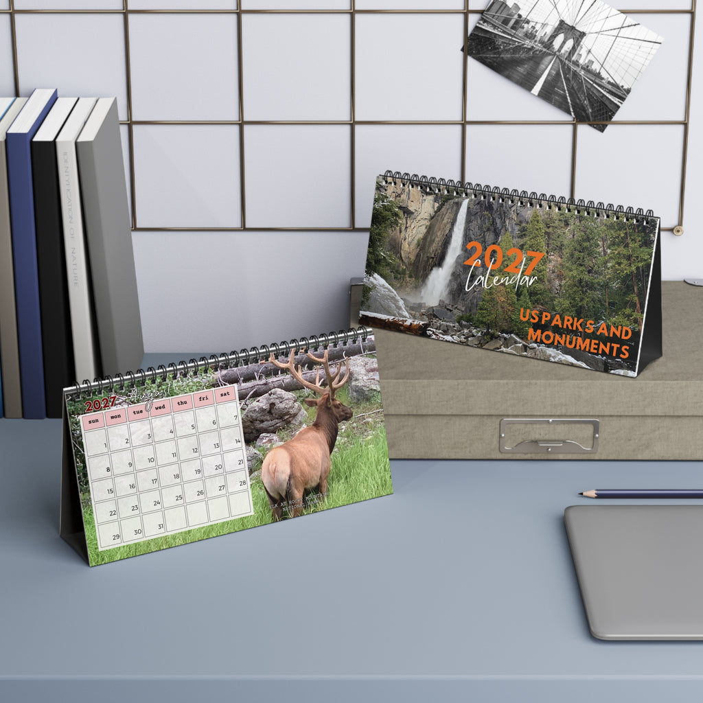 Calendar, 2027 US Parks & Monuments - Desktop Spiral