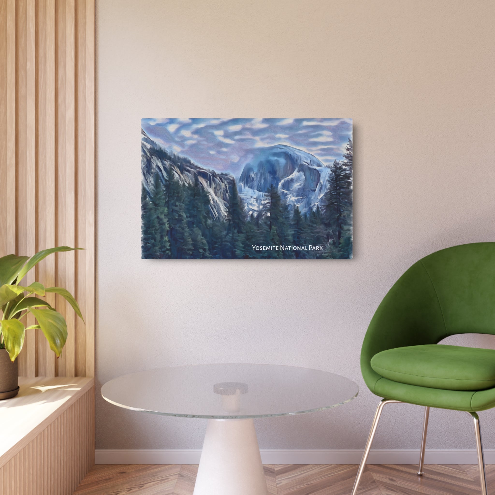 Wall Art, Yosemite Half Dome. Metal plaque