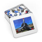 Jigsaw Puzzle, Vintage Propeller Airplane 500-Piece Aviation Puzzle Gift (with Tin)
