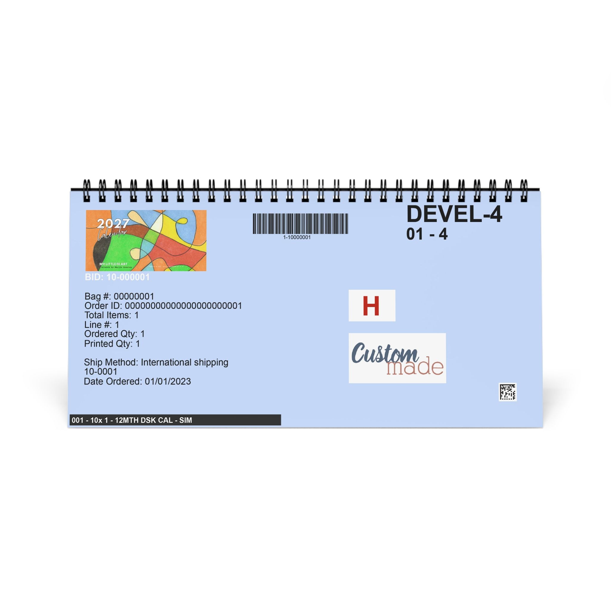 2027 Desktop Calendar - Original Art by Marife Rosales