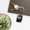 Keychain, Spread Kindness Rainbow Heart
