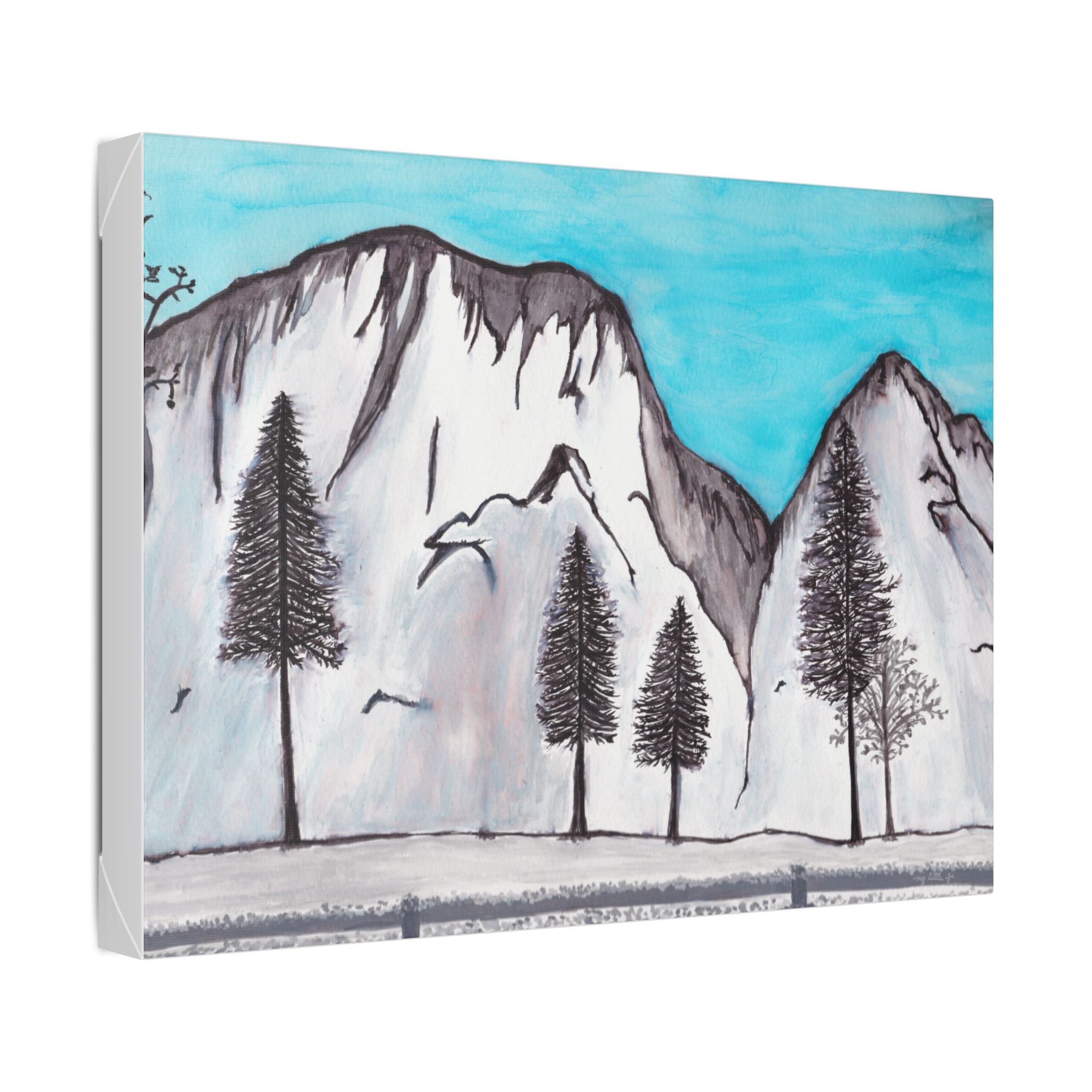 Canvas Art Print - Yosemite in Winter (in 3 sizes)