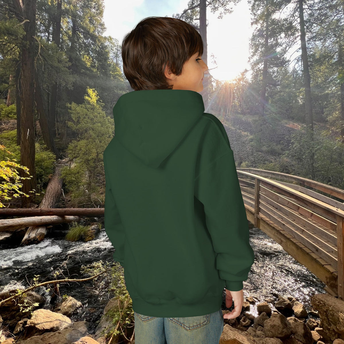 Shirt, Park Elephant Kids Hoodie