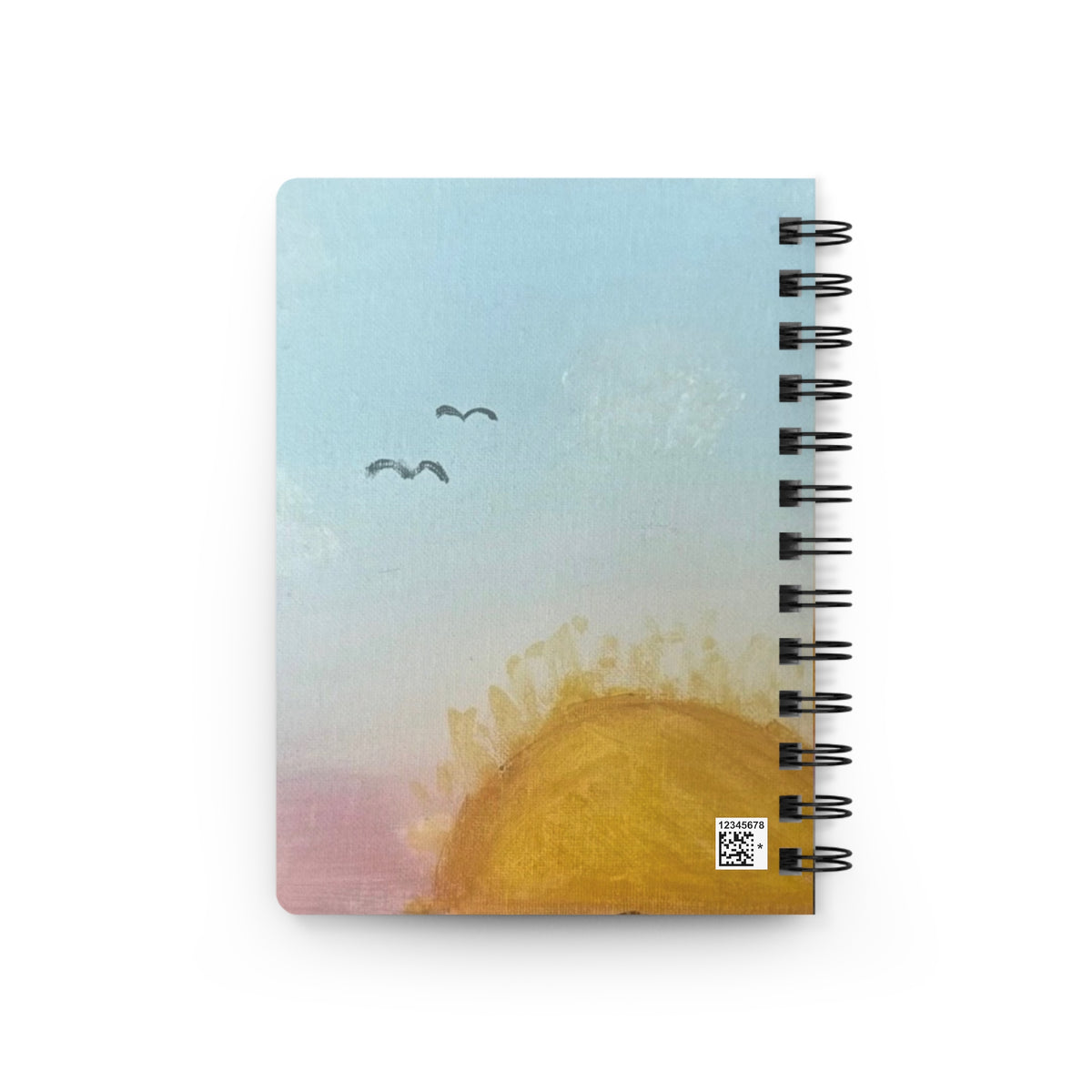 Spiral Notebook — Sunset Friends Illustrated Journal with ‘Even Though…’ Quote