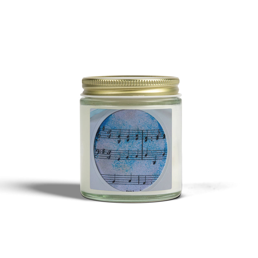 Candle, Blue Christmas Music Notes Ornament - multiple scents