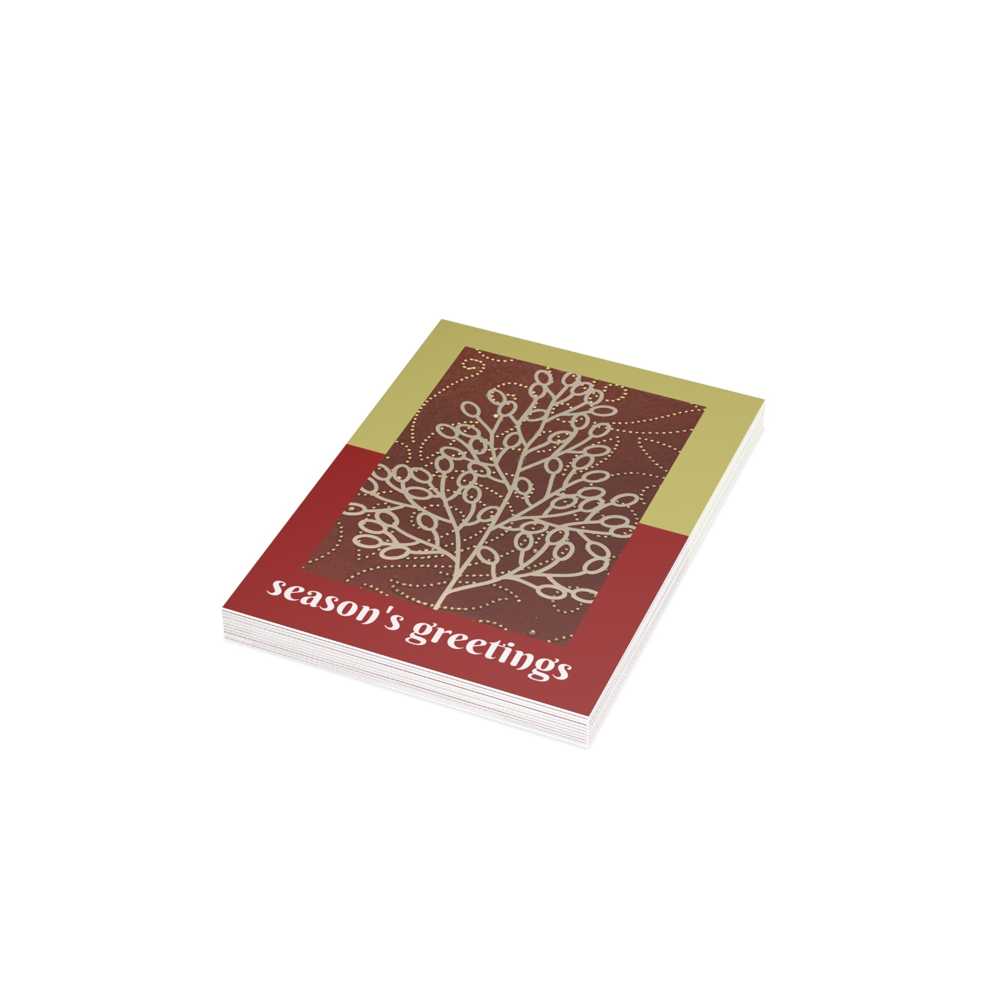 Greeting Card, Christmas Tree Collage Set (1, 10, 30,50)
