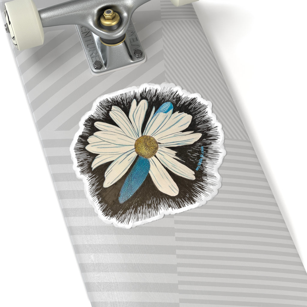 Sticker, Daisy Dragonfly Wing Petals (vinyl)