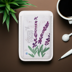 Card Holder mag safe with a Lavender Plant drawing
