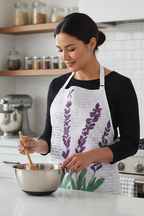 Apron, Lavender Floral Design