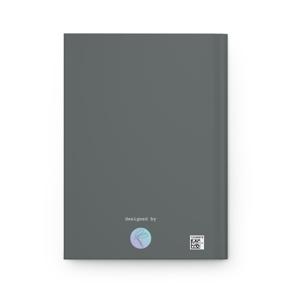Back of notebook with a small logo of MyLittleFe and text saying designed by on a white background