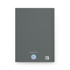 Back of notebook with a small logo of MyLittleFe and text saying designed by on a white background