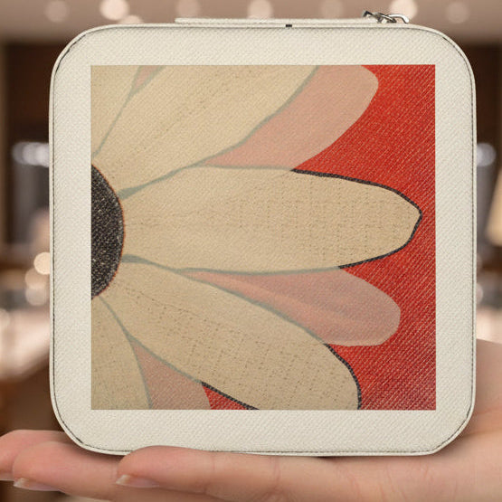 Small Jewelry box with a floral design on a jewelry store background
