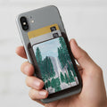 Yosemite Falls watercolor painting by  Bay Area artist, Marife Rosales of MyLittlefe on a magsafe wallet cardholder.