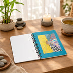 Notebook, Zentangle Sunflower - Spiral Journal (5"x7")
