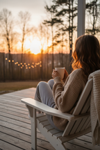 Be Kind Mug Sunset Porch - Vertical